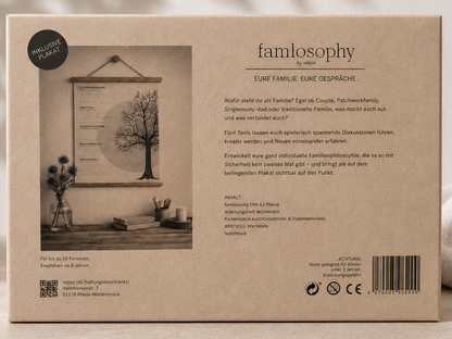 famlosophy – das Familienspiel für Gespräche, die bleiben (inkl. Plakat)